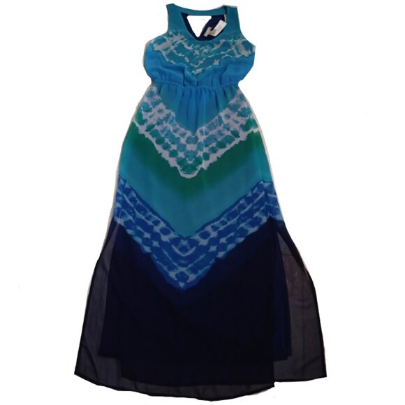 Banana Republic Tie Dye Chevron Sleeveless Maxi Dress - Picture 4 of 14